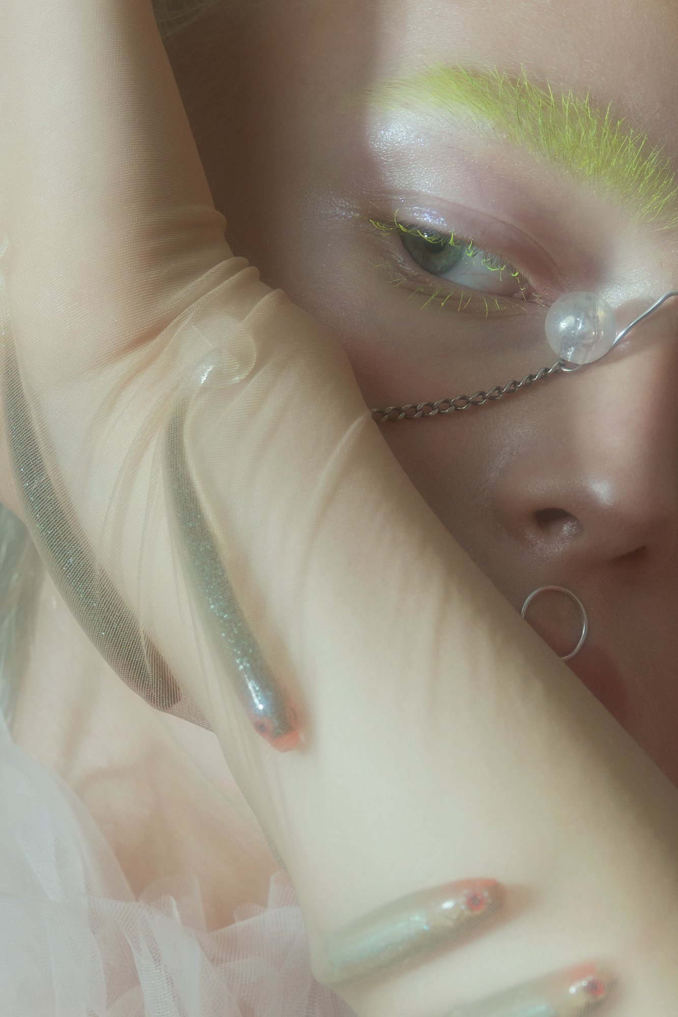 Mermaid beauty editorial - hand