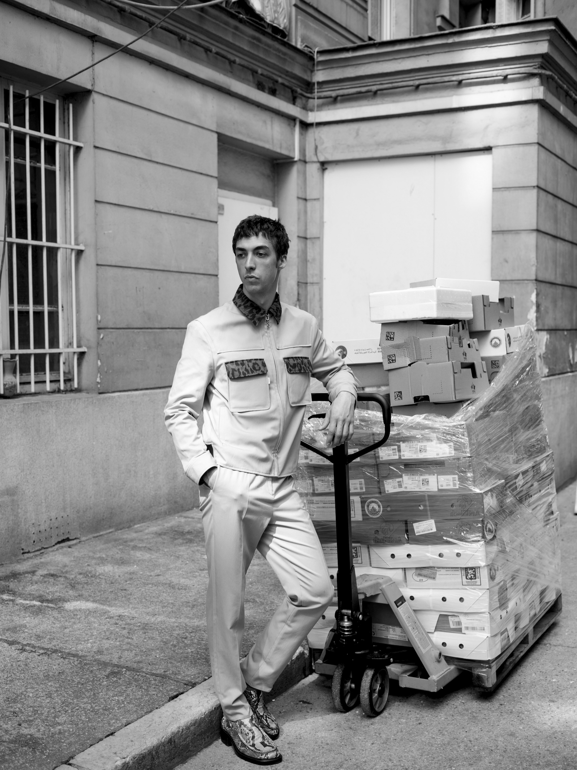 Street Life fashion editorial - white suit