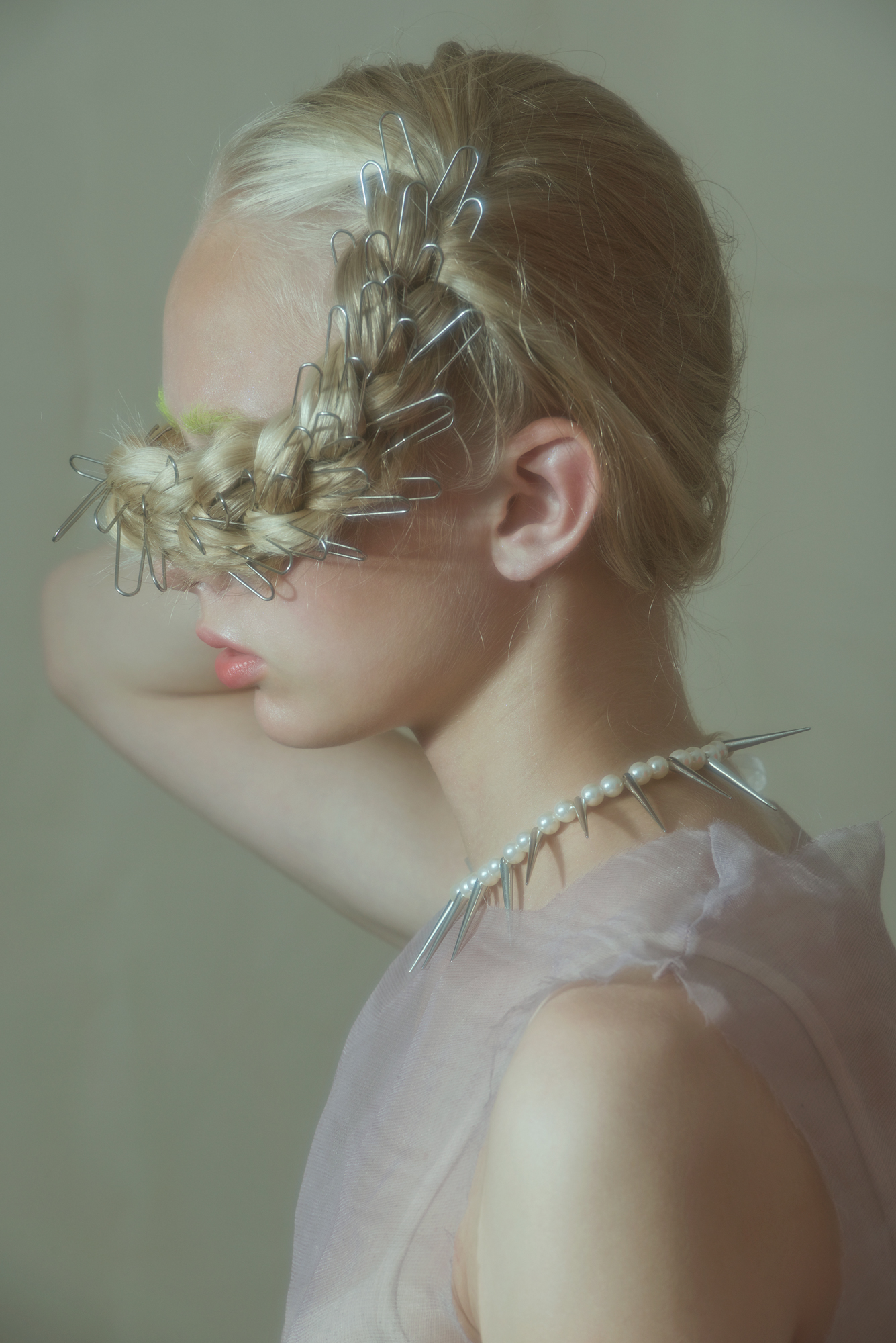 Mermaid beauty editorial - plait