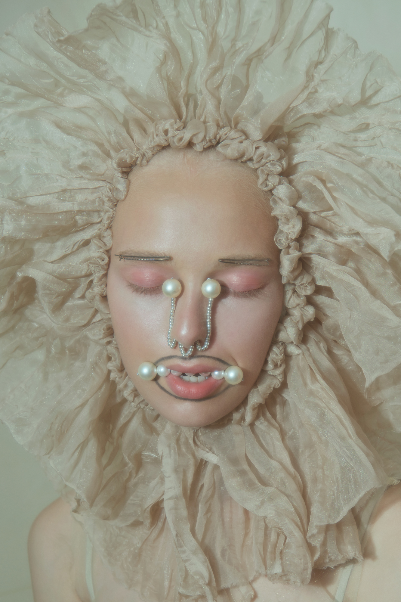 Mermaid beauty editorial - nose attachment