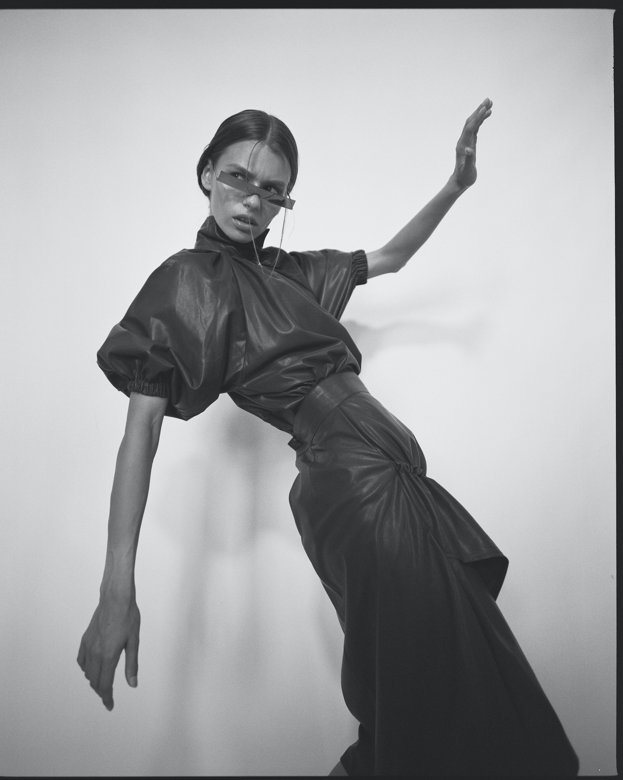 Super Agent by Beata Kanter Erika Laba Dress Black and White