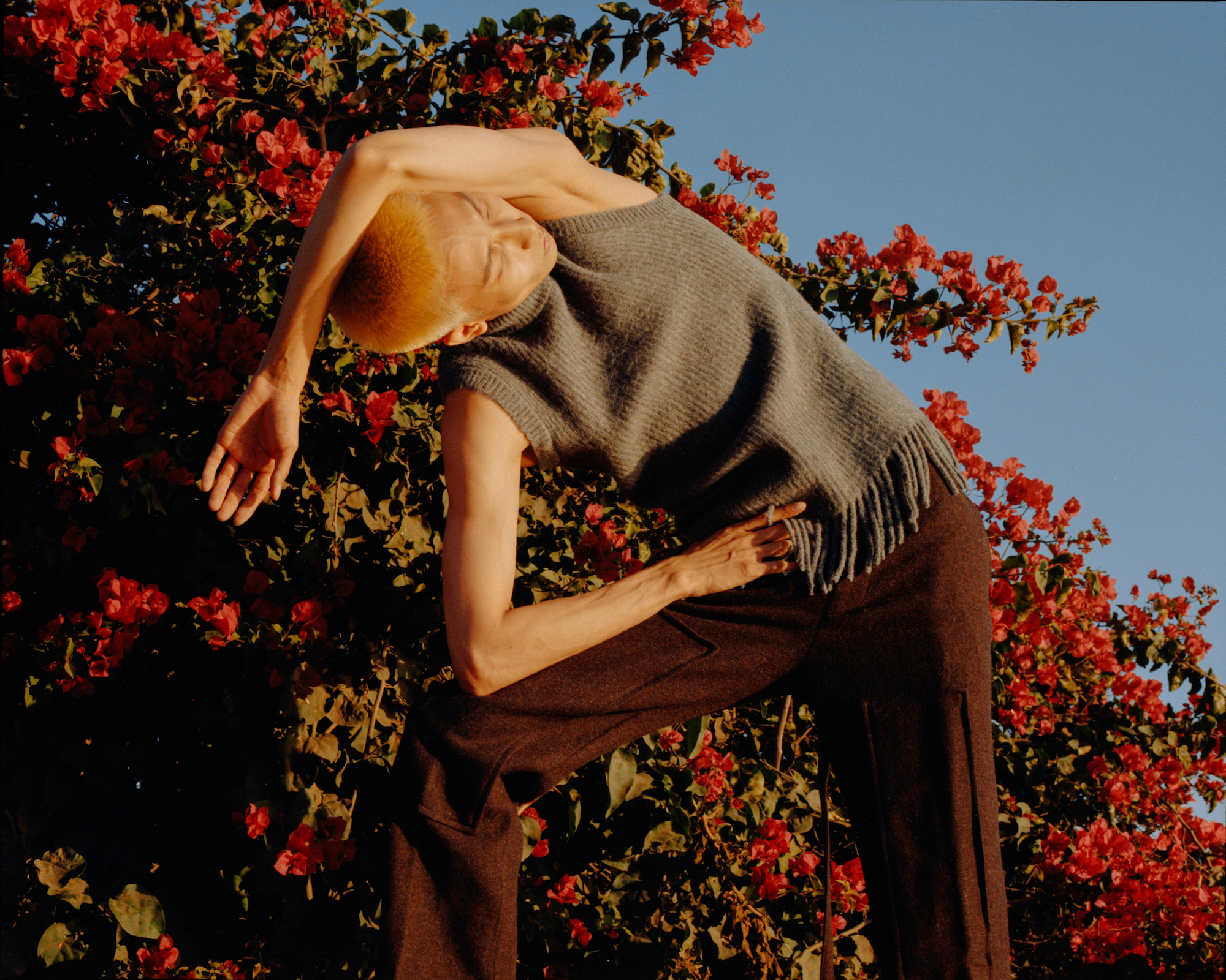 Like The Wind Men's Fashion Editorial side lunge