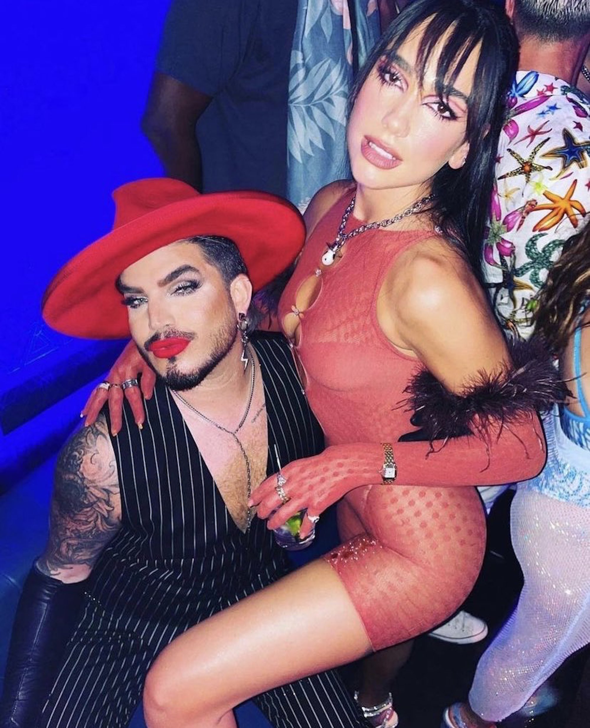 Dua Lipa Instagram looks of the week Adam Lambert