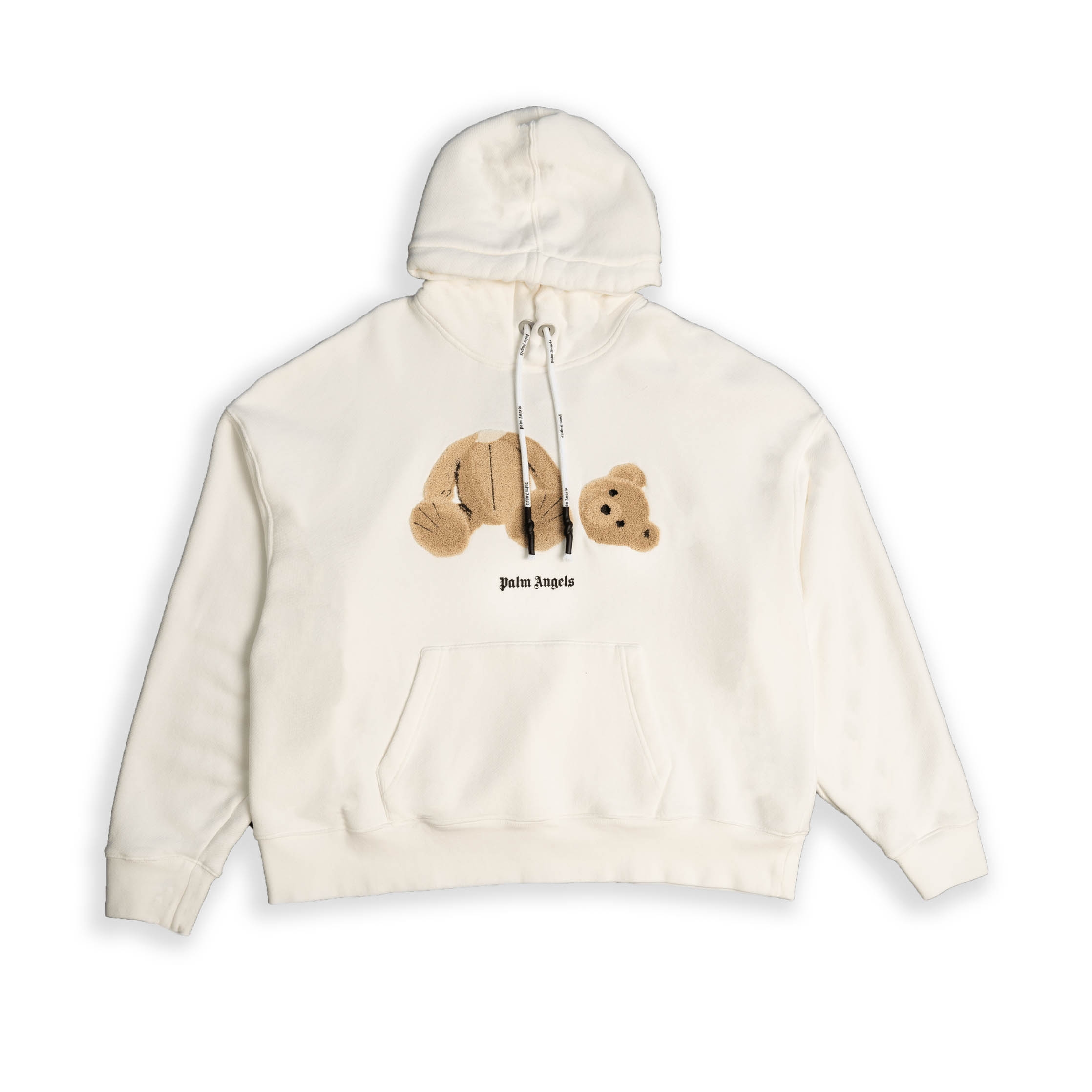 Palm Angels Bear Hoodie In White