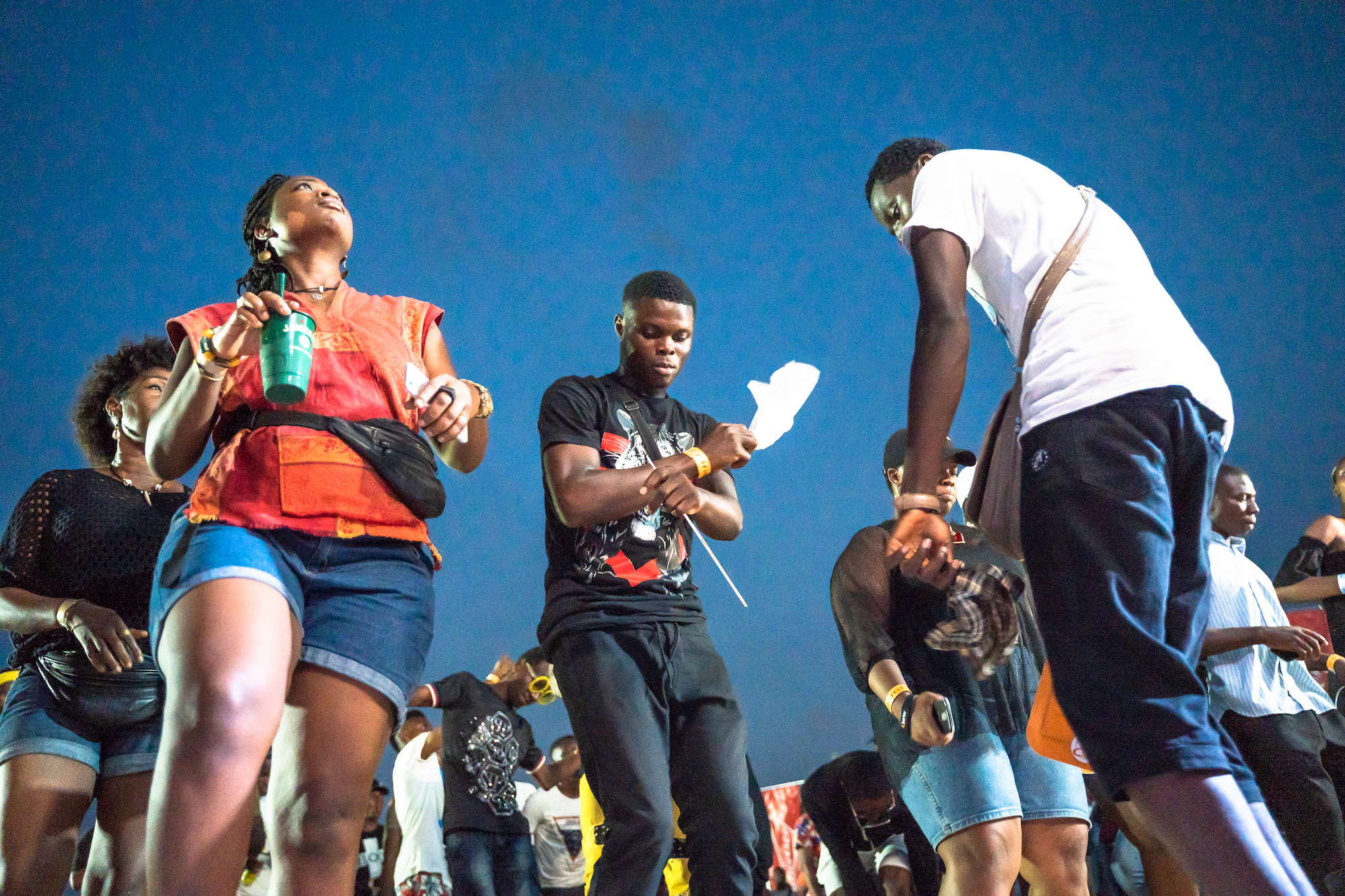 Gidi Culture Festival in Lagos crowd dancing