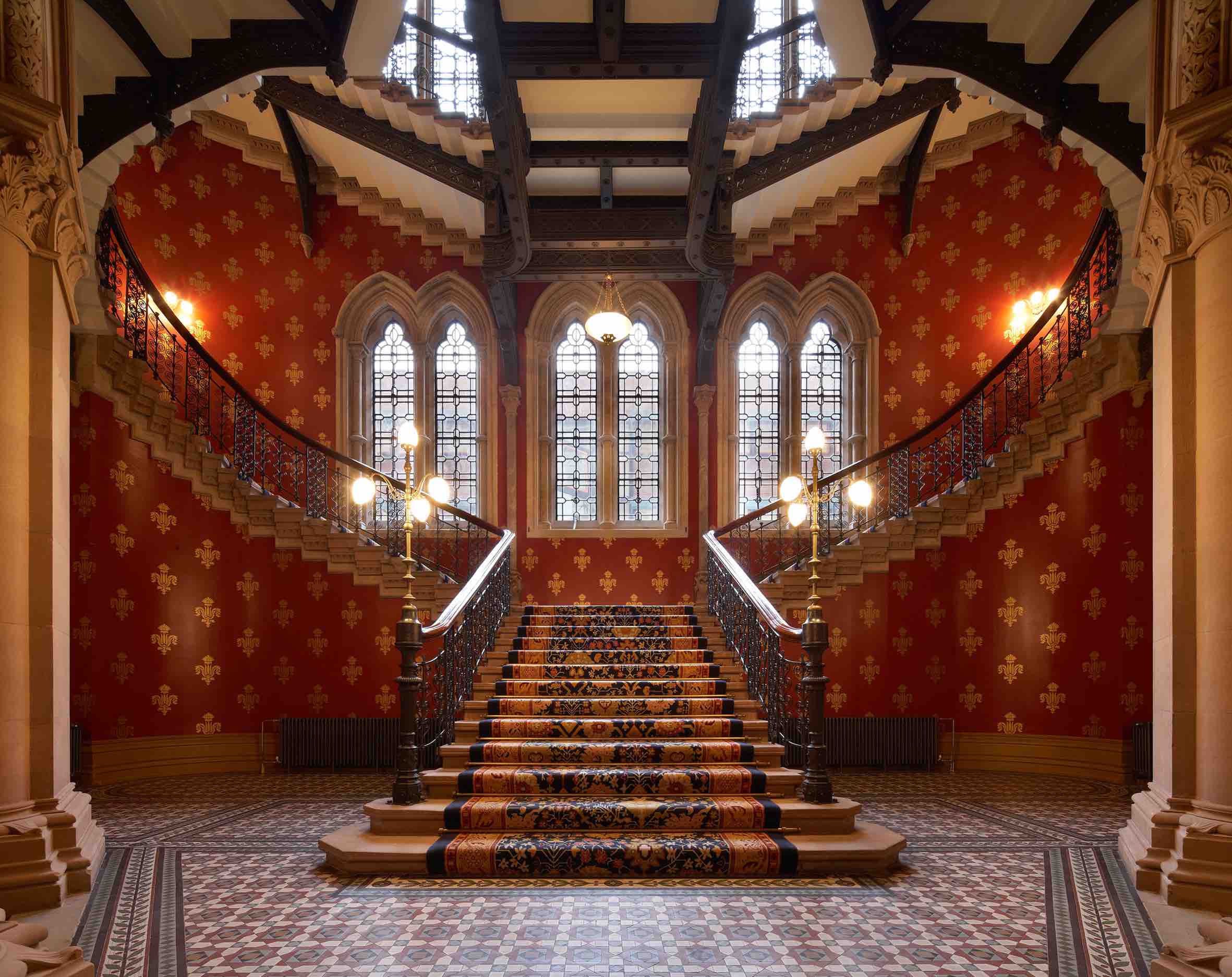 The St Pancras Renaissance Hotel grand staircase