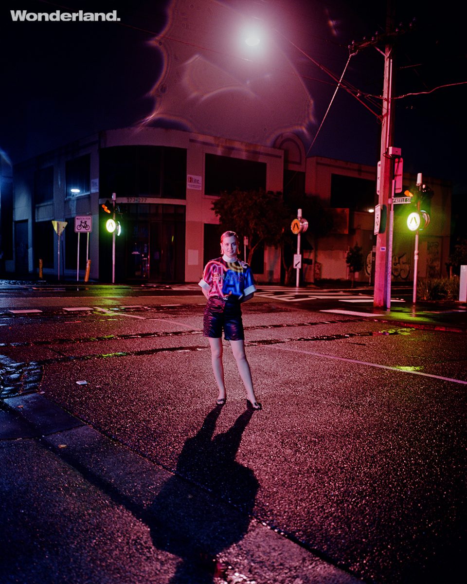 Angourie Rice Summer 2021 issue standing carpark – Wonderland