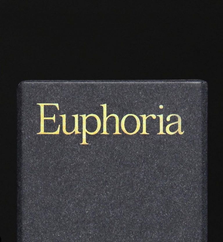 Euphoria x A24 Book Cover Black Gold Writing Wonderland