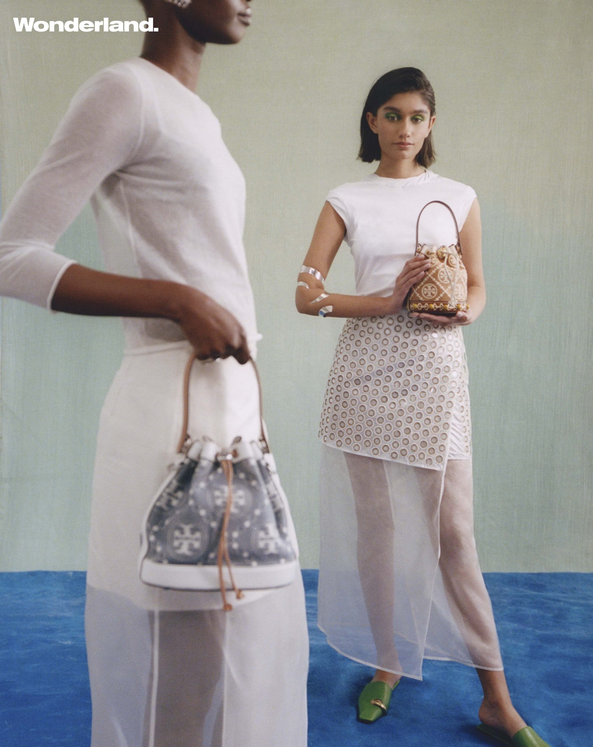 TORY BURCH 2023 コットンポプリンレイヤードスカート ベージュ Tory Burch Spring 2023 Fashion Show Review | The Impression
