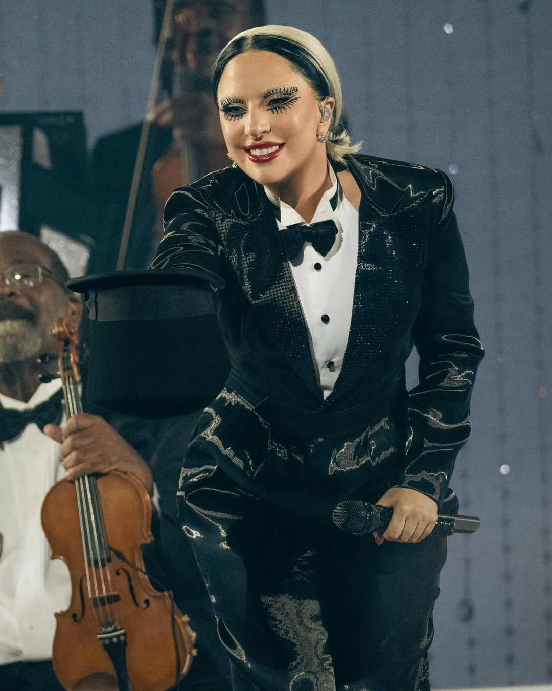 Lady Gaga's Jazz & Piano Fashion Transports Us Back In Time