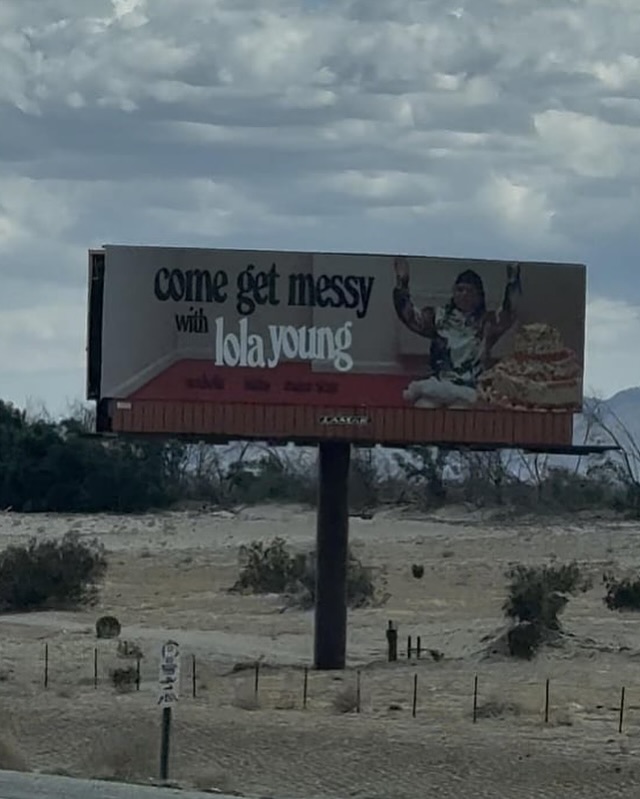Coachella Billboards Decorate the Desert