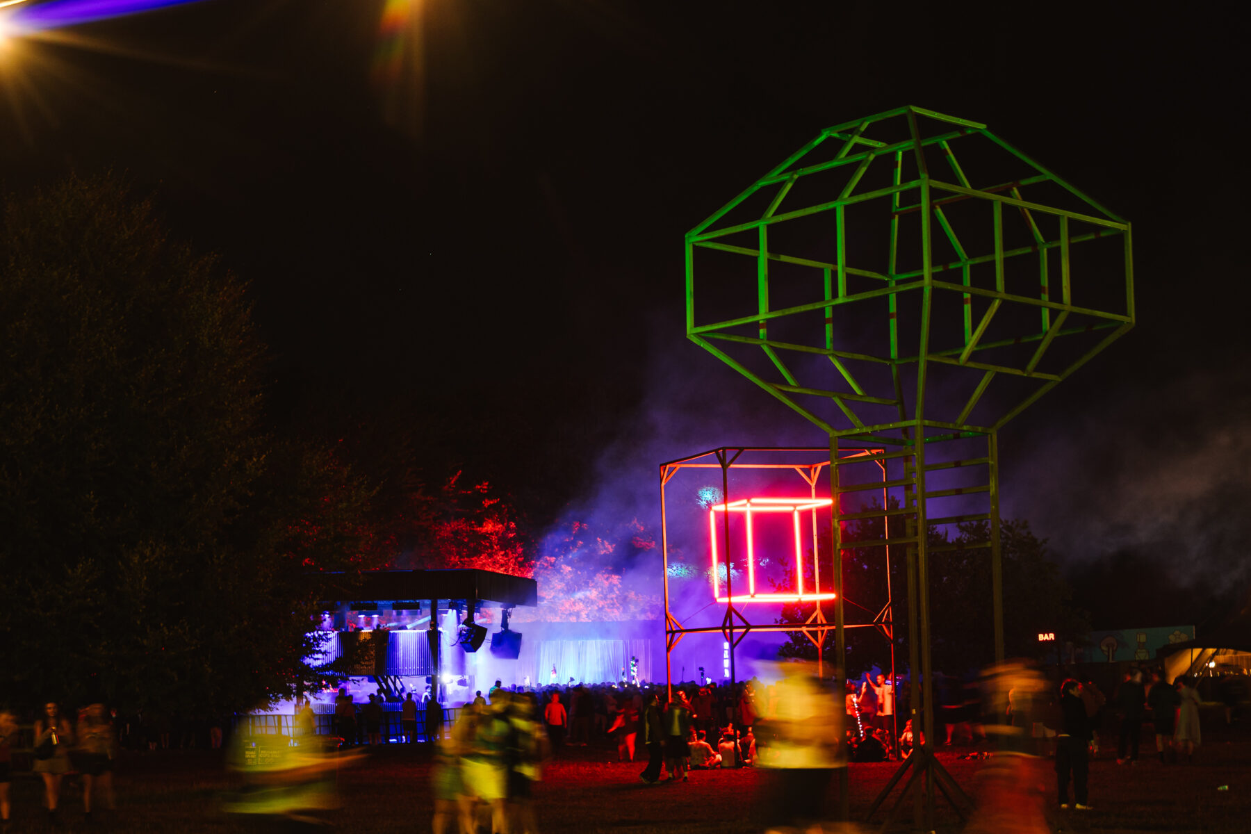 Lasers, Techno and Sound Baths:  A Trip to Houghton Festival