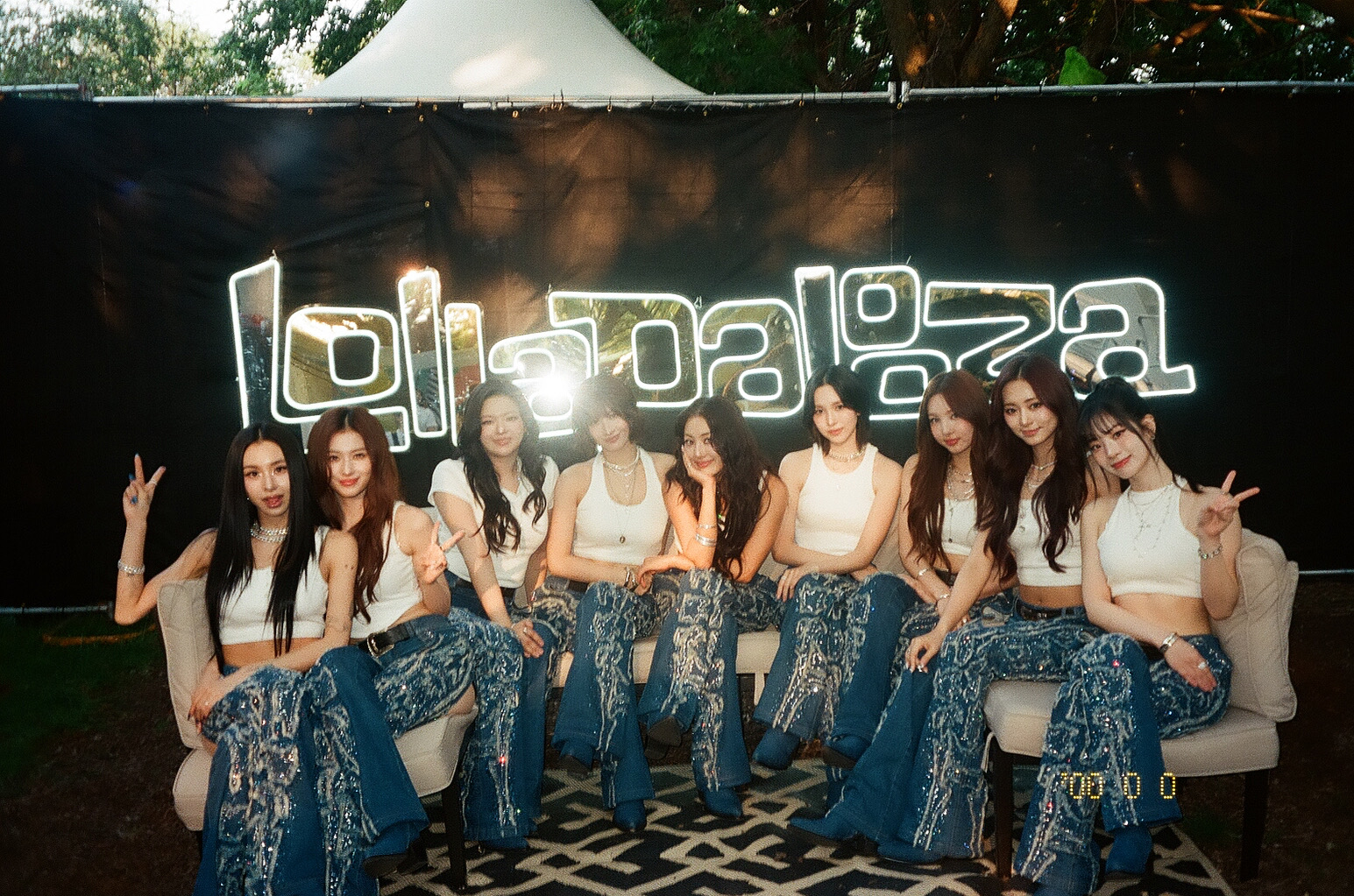 Backstage at Lollapalooza with TWICE