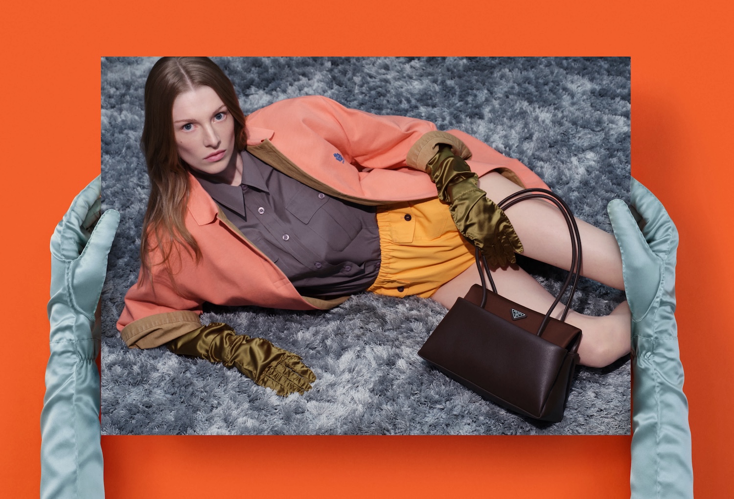 Bella Hadid returns to Saint Laurent, with the Mombasa bag
