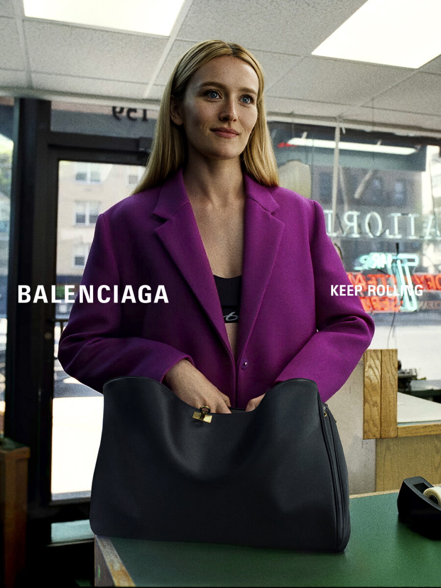 Sarah Pidgeon Takes a Bite Out of the Big Apple in Balenciaga